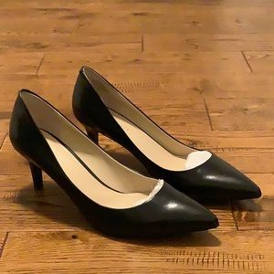Nine West Black Leather High Heels